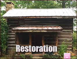 Historic Log Cabin Restoration  Balsam, North Carolina